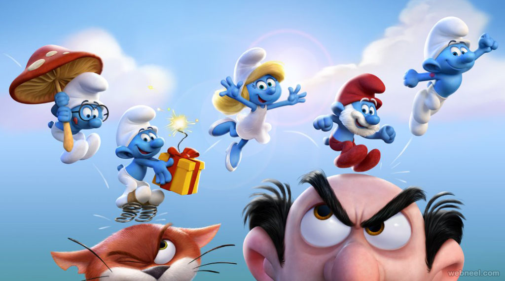 smurfs lost village animation movie 2017