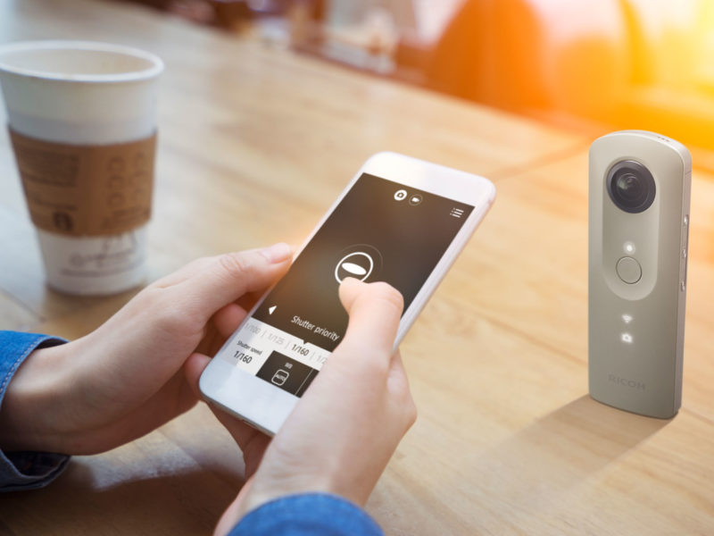 ricoh theta360 degree camera