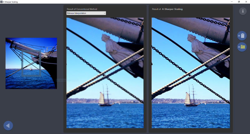 sharper scaling image