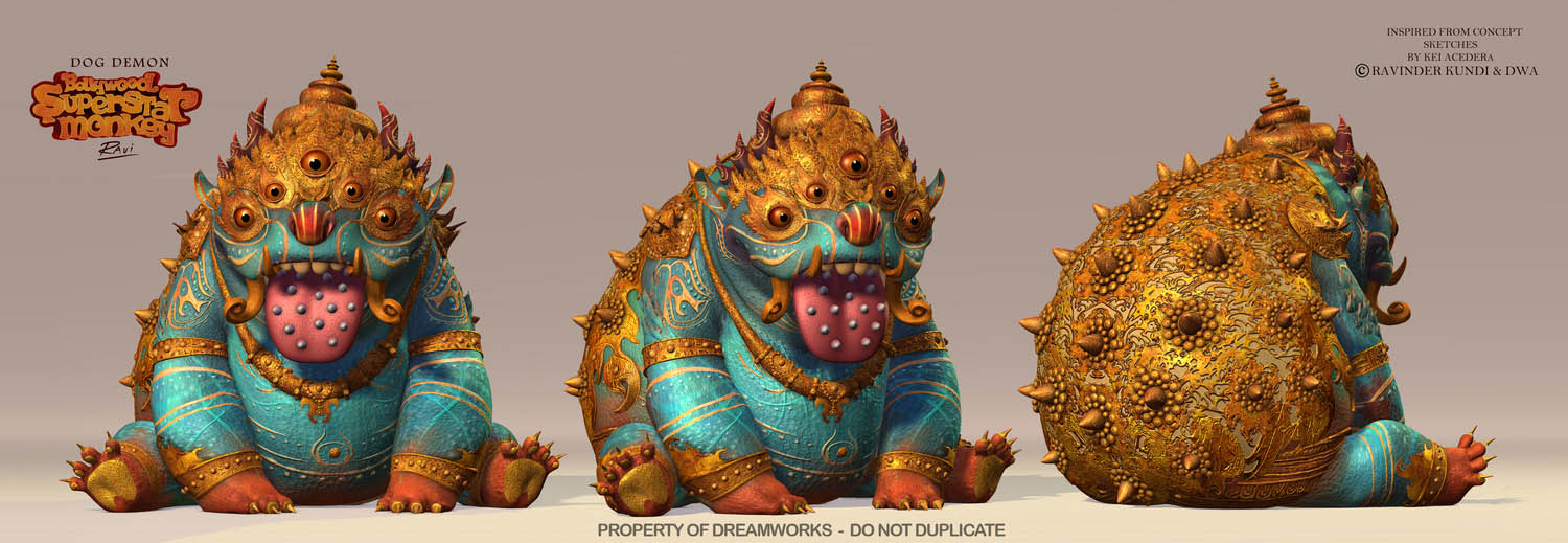 dog demon bollywood superstar monkey 3d animation