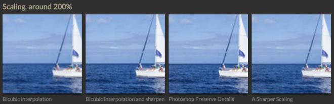 sharper scaling image