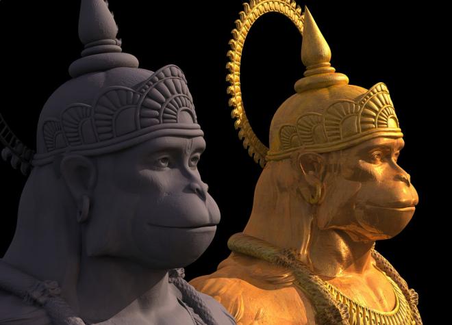 hanuman bollywood superstar monkey 3d animation