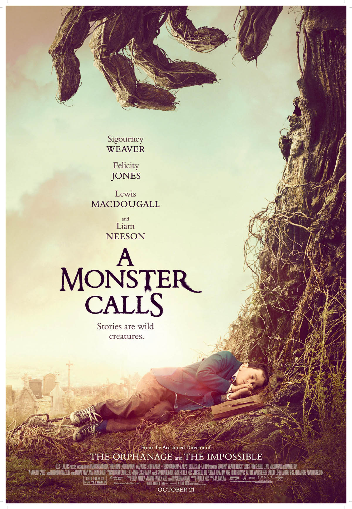 monster calls 2016 posters animation movie