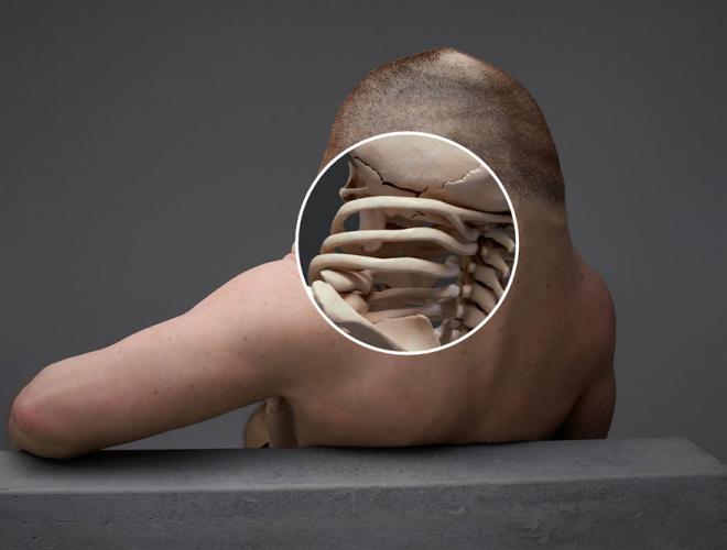 graham backbone sculpture