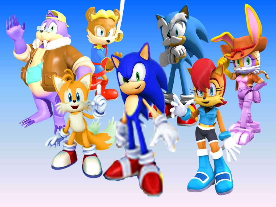 3d game characters sonic