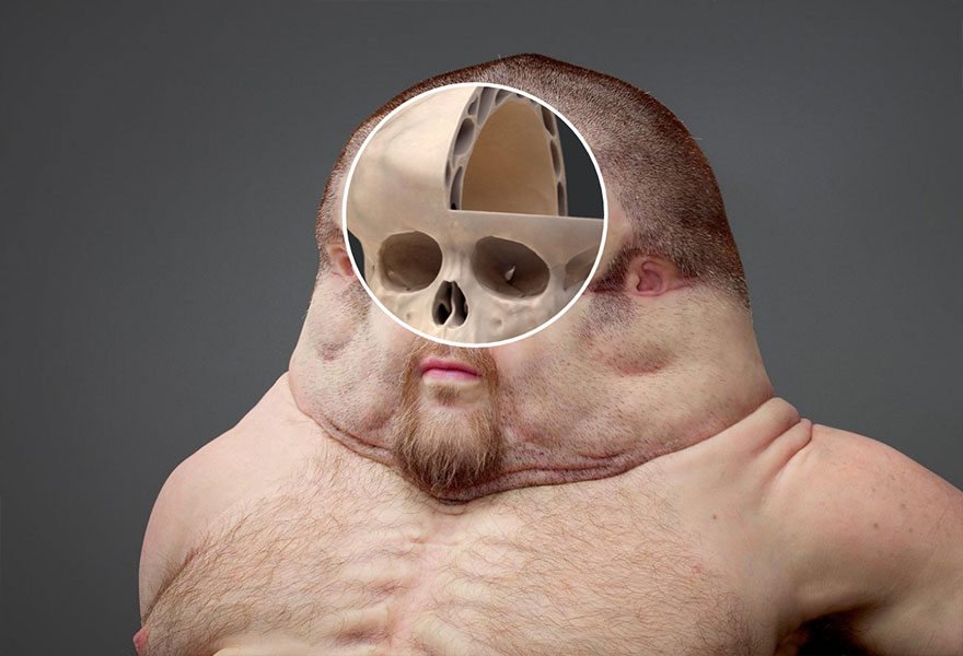 graham skull sculpture