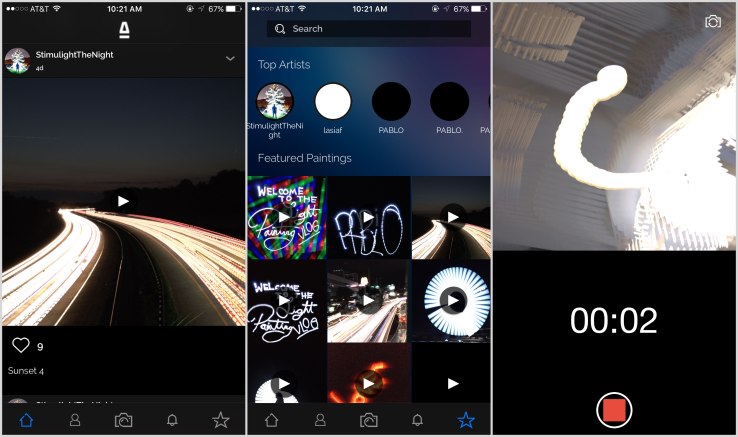 lightpainting photo app pablo
