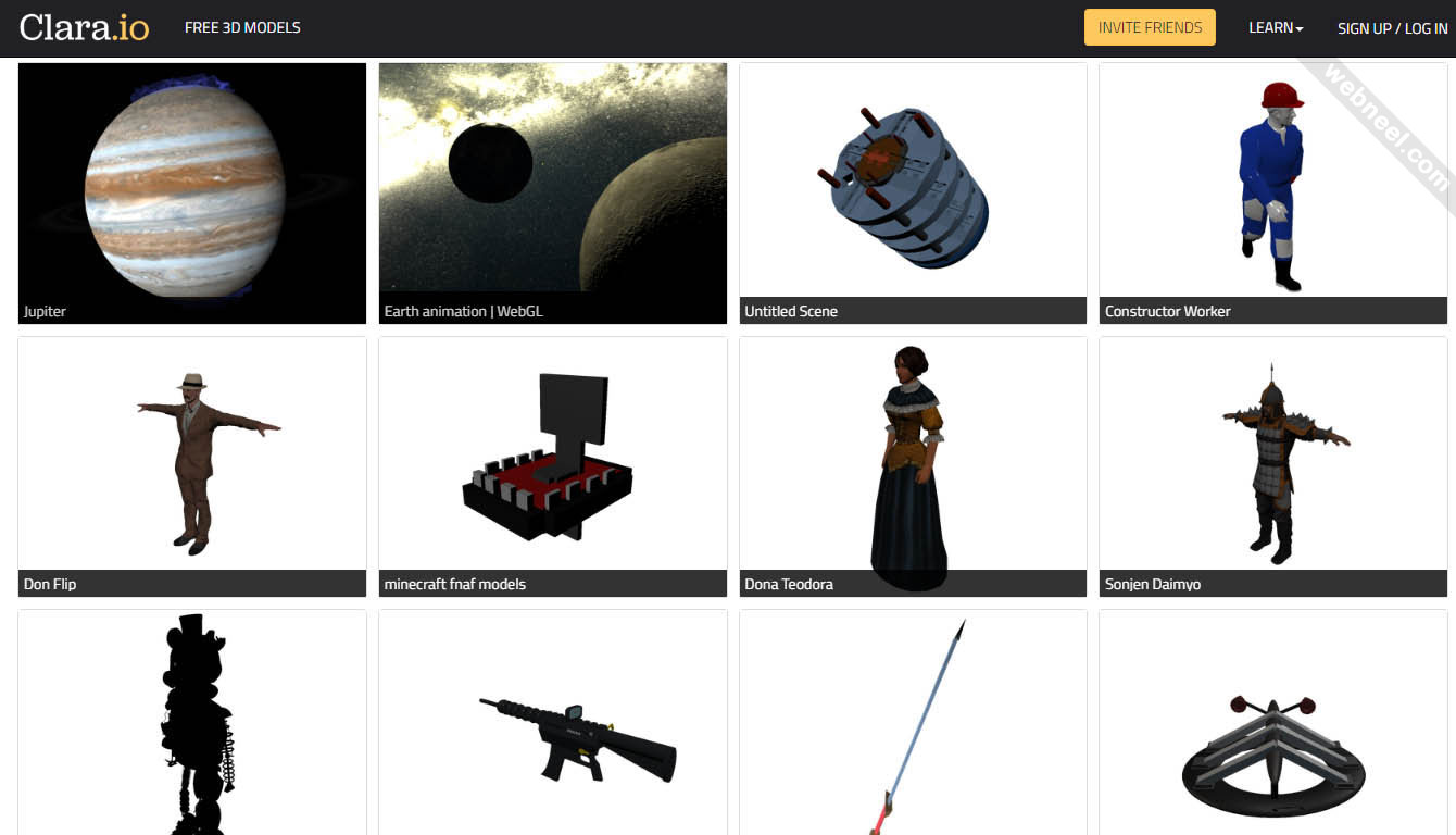 free 3d website