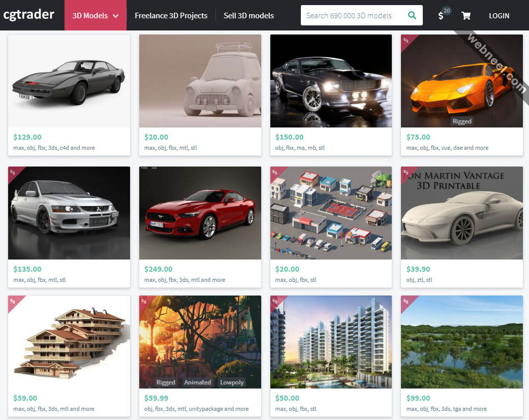 free 3d model website