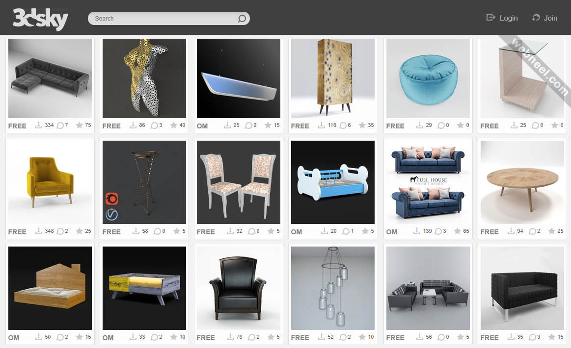 free 3d website