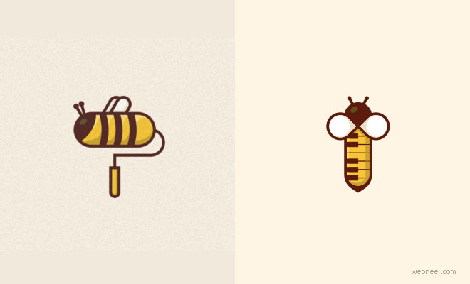 bee logo design idea