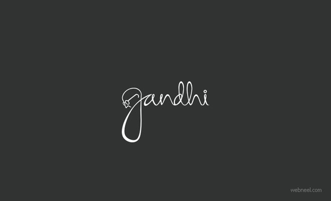 logo design gandhi