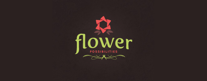 flower logo design