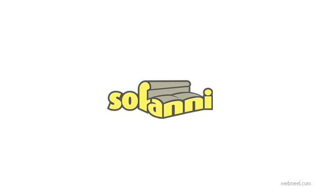 sofa furniture logo design