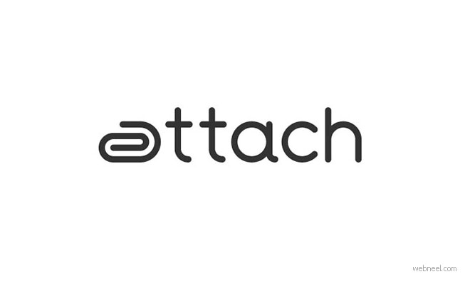 creative logo design attach
