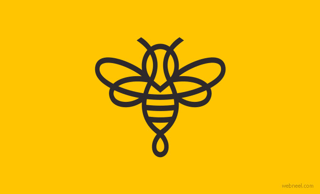 bee logo design idea