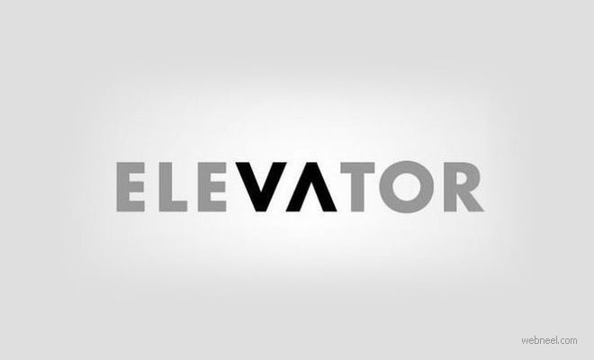 creative logo design elevator